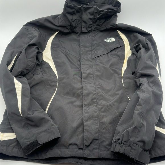 The North Face Hyvent Ski Shell Jacket - Black/White - Womens Large - Picture 1 of 12